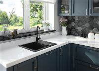 Granite sink, 1-bowl with drainer - ZQN_G11A - Zdjęcie produktowe