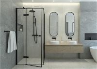 Shower cabin, rectangular, 80x100 cm - KQA_046P - Zdjęcie produktowe