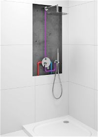 Zestaw prysznicowy podtynkowy - NAC_09QP - Zdjęcie produktowe
