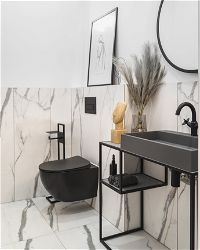 Granite washbasin, countertop - 60x40 cm - CQR_TU6S - Zdjęcie produktowe