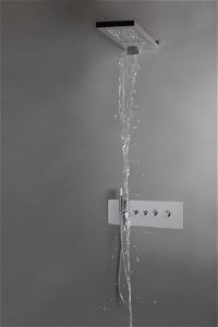 Bateria prysznicowa podtynkowa z zestawem prysznicowym - termostatyczna - NAC_09CT - Zdjęcie produktowe