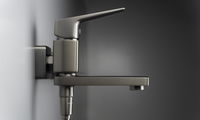 Bath mixer, wall-mounted - with foldable spout - BQL_D12M - Zdjęcie produktowe