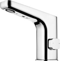 Washbasin tap, contactless, with temperature control - 4xAA - BQH_029R - Zdjęcie produktowe