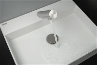Washbasin tap, contactless, with temperature control - 4xAA - BQR_F29R - Zdjęcie produktowe