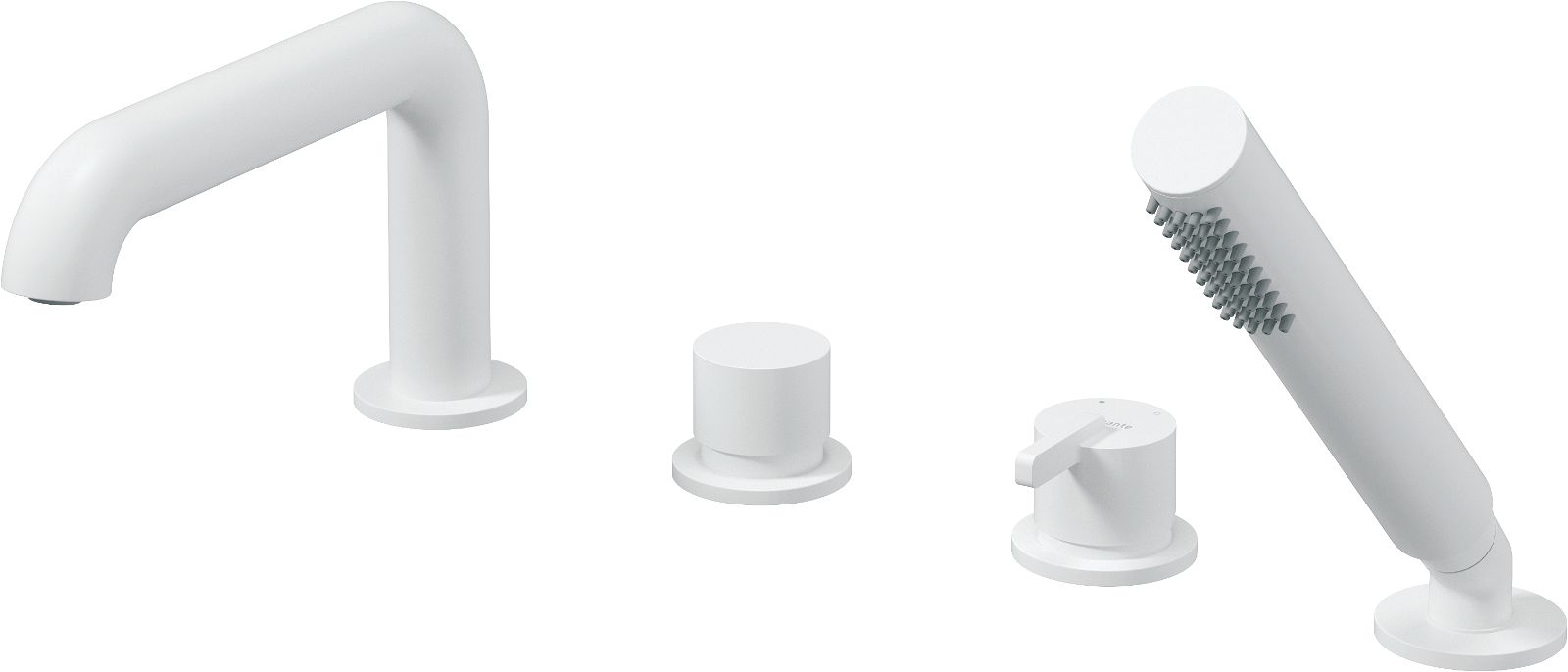 Змішувач для ванни, 4 - отвірна, з набором для душу - BQS_A14M - Główne zdjęcie produktowe