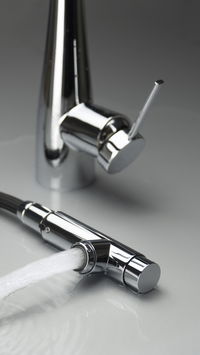 Kitchen tap, with water filter connection, with pull-out spout - BRE_075M - Zdjęcie produktowe