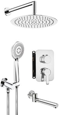 Concealed shower set, with bath spout - BXYY0QAM - Główne zdjęcie produktowe