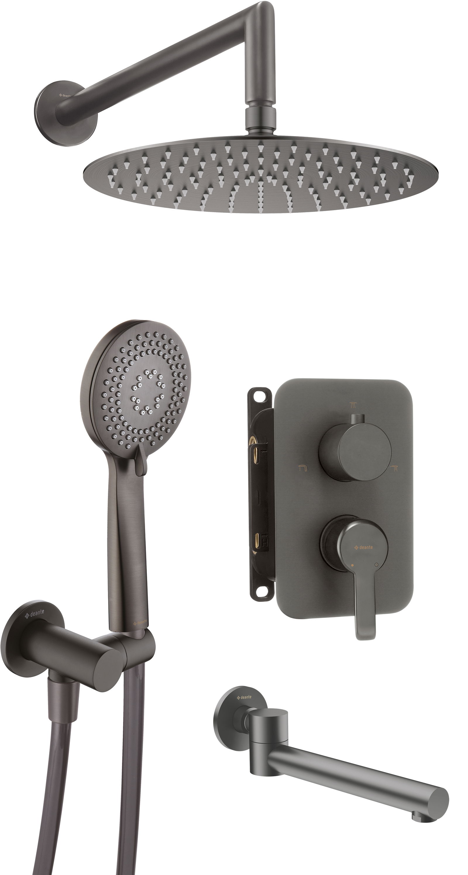 Concealed shower set, with bath spout - BXYYDQAM - Główne zdjęcie produktowe