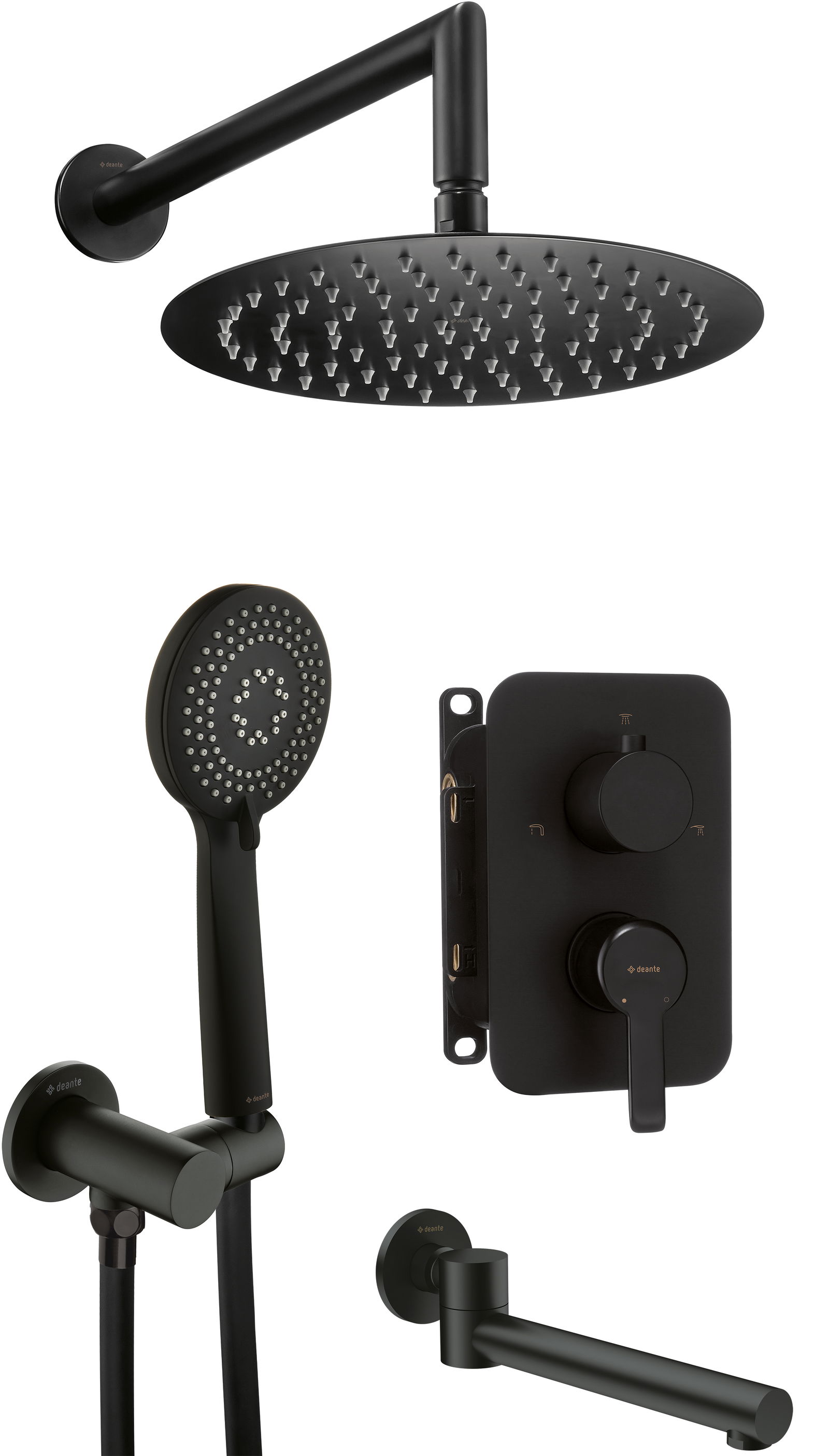 Concealed shower set, with bath spout - BXYYNQAM - Główne zdjęcie produktowe