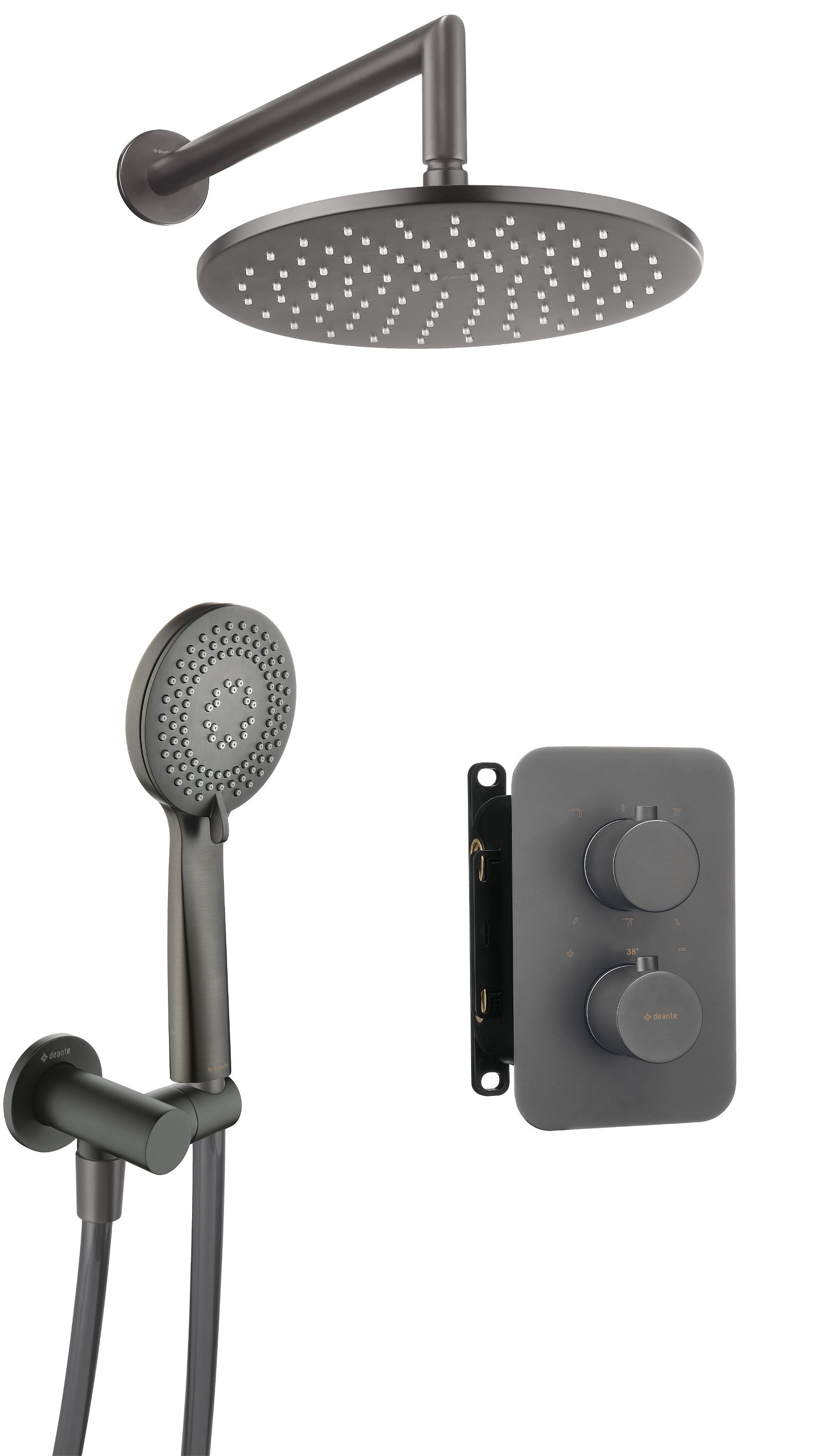 Zestaw prysznicowy podtynkowy z BOXem termostatycznym - BXYZDEBT - Główne zdjęcie produktowe