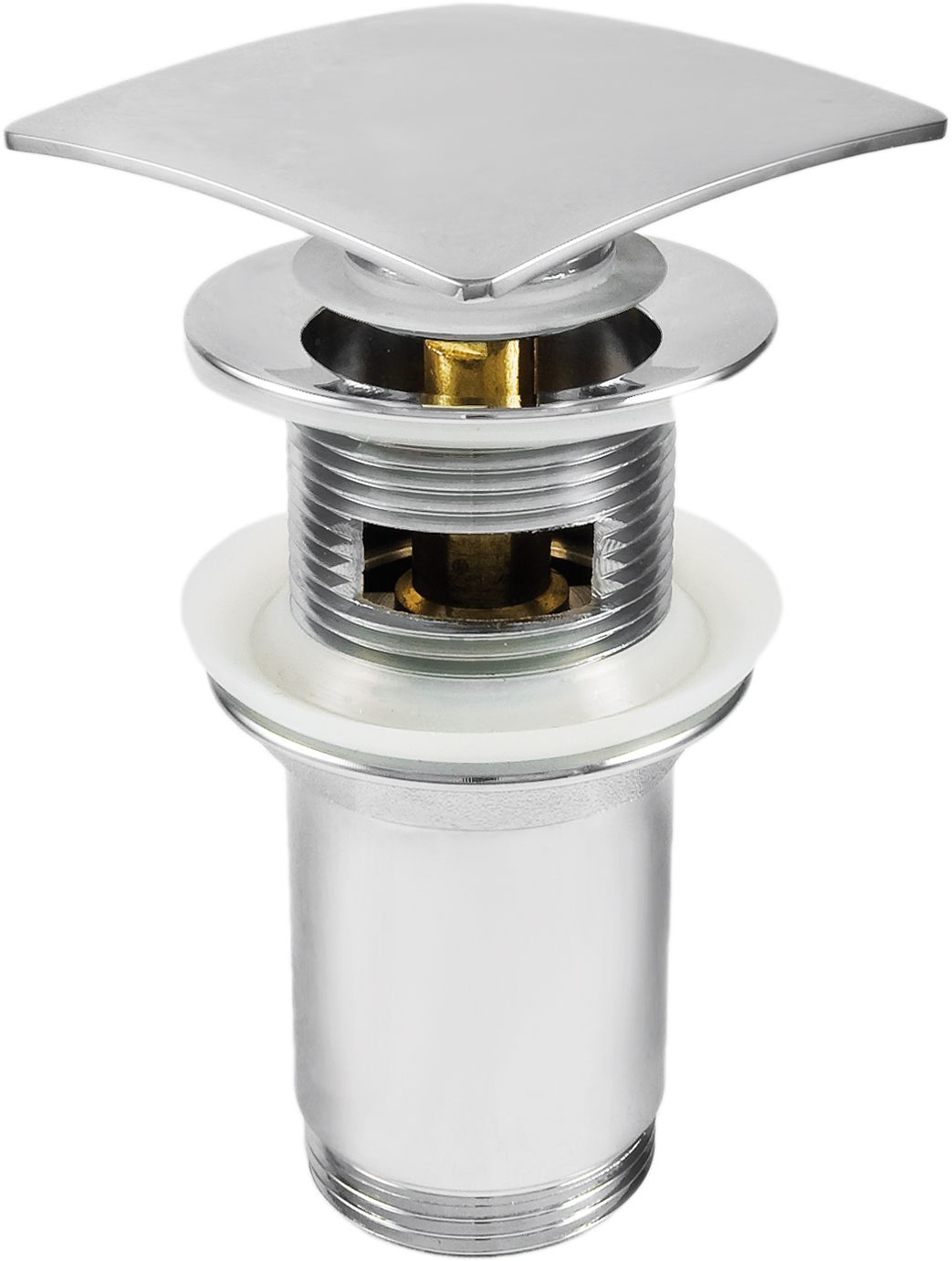 Plug for sink, or bidet, with metal sleeve - universal - NHC_011U - Główne zdjęcie produktowe