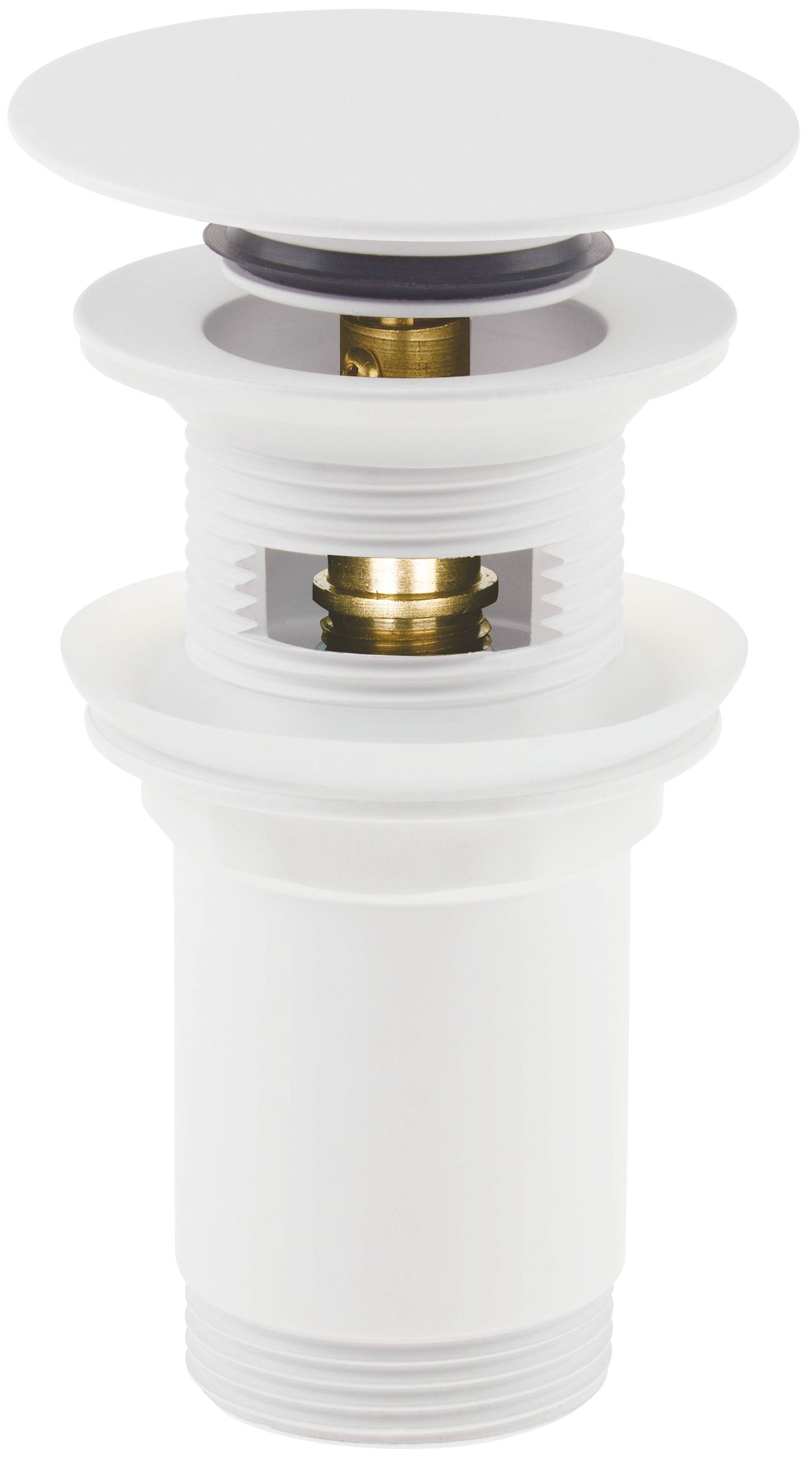 Plug for sink, or bidet, with metal sleeve - universal - NHC_A10U - Główne zdjęcie produktowe