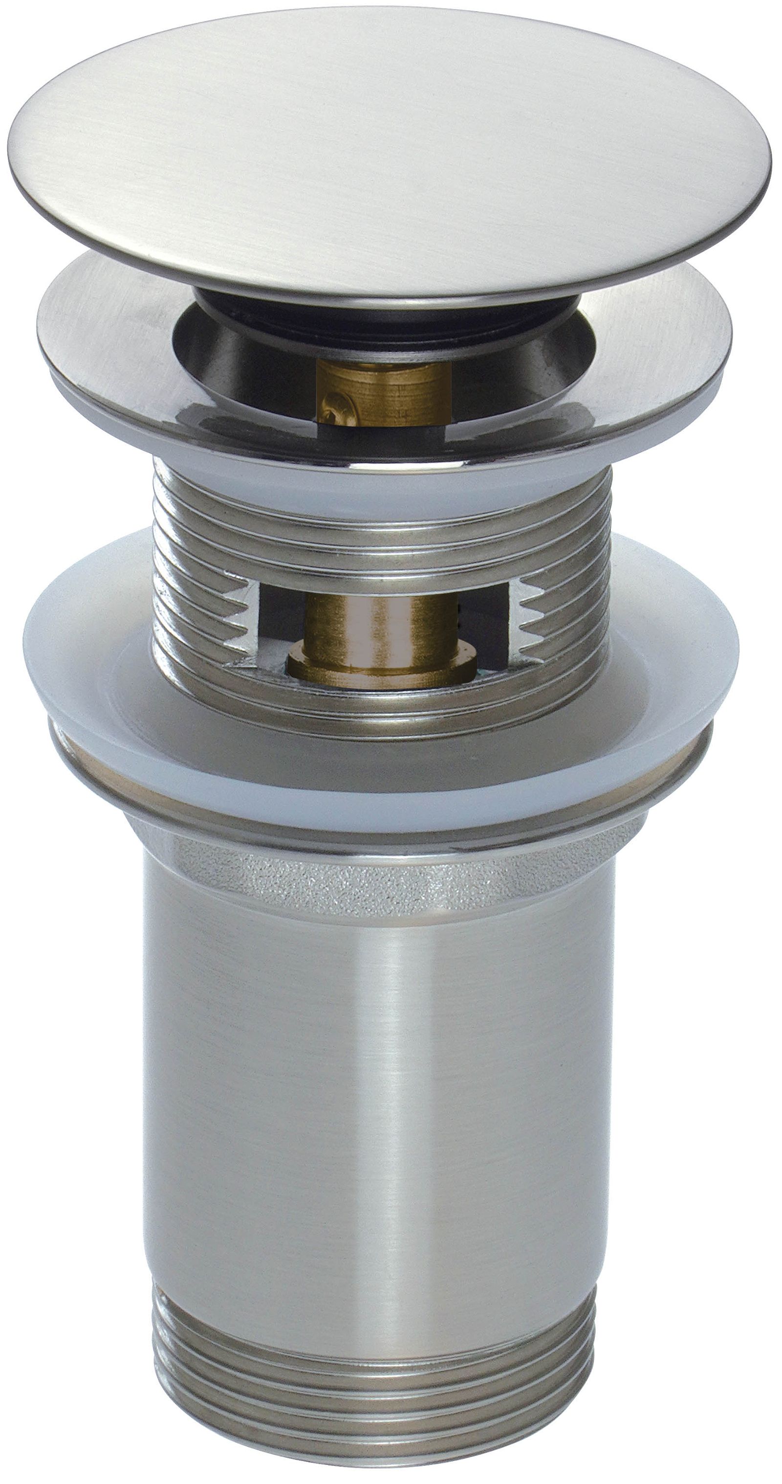 Plug for sink, or bidet, with metal sleeve - universal - NHC_F10U - Główne zdjęcie produktowe