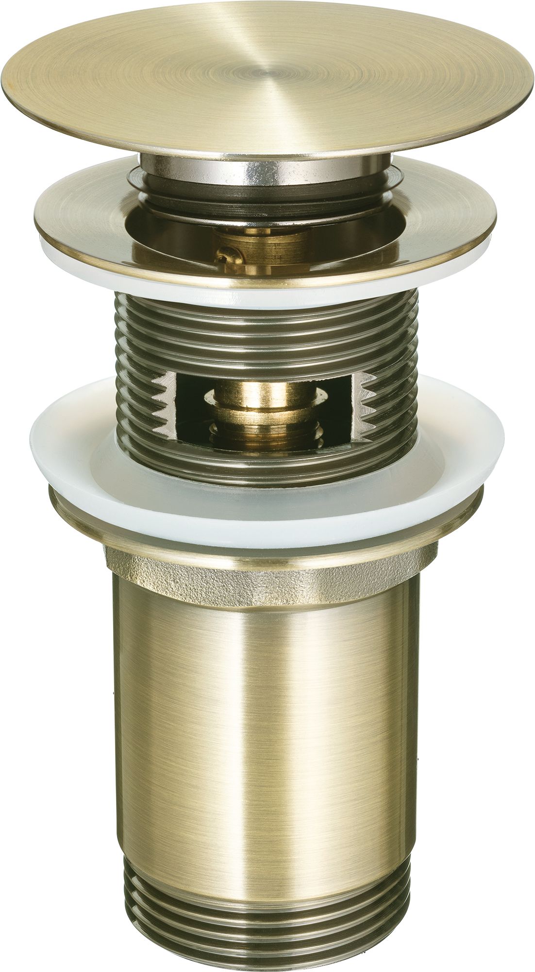 Plug for sink, or bidet, with metal sleeve - universal - NHC_M10U - Główne zdjęcie produktowe