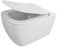 Toilet bowl, with seat, rimless - CDYD6ZPW - Główne zdjęcie produktowe