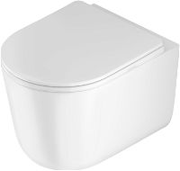 Toilet bowl, with seat, rimless - CDJD6ZPW - Główne zdjęcie produktowe