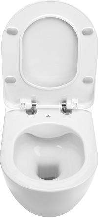 Toilet bowl, with seat, rimless - CDED6ZPW - Zdjęcie produktowe