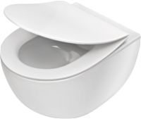 Toilet bowl, with seat, rimless - CDED6ZPW - Główne zdjęcie produktowe