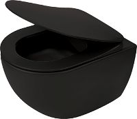 Toilet bowl, with seat, rimless - CDEDNZPW - Główne zdjęcie produktowe