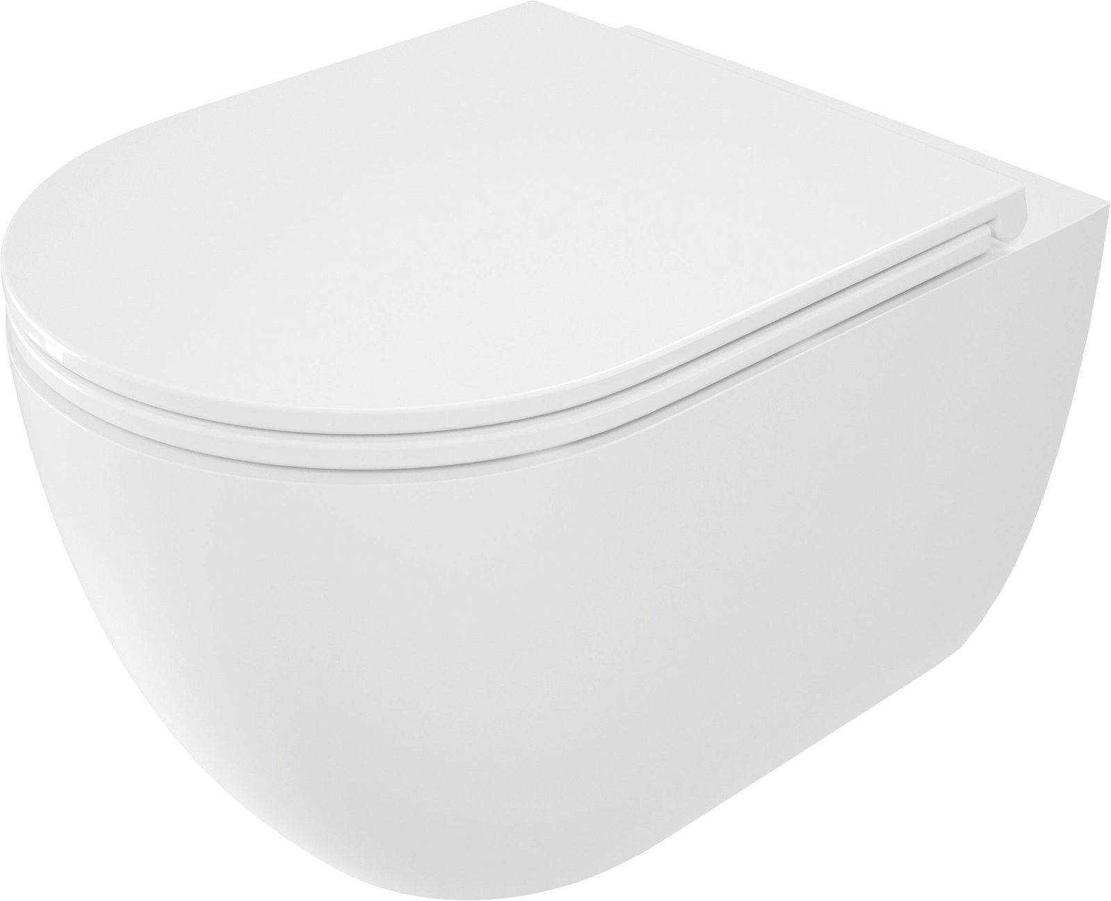 Toilet bowl, with seat, rimless - CGRD6ZPW - Główne zdjęcie produktowe