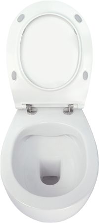 Vas de WC, cu capac, fără bordură - CDLD6ZPW - Zdjęcie produktowe
