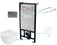 Toilet set, concealed, 6 in 1 - CDLT6ZPW - Główne zdjęcie produktowe