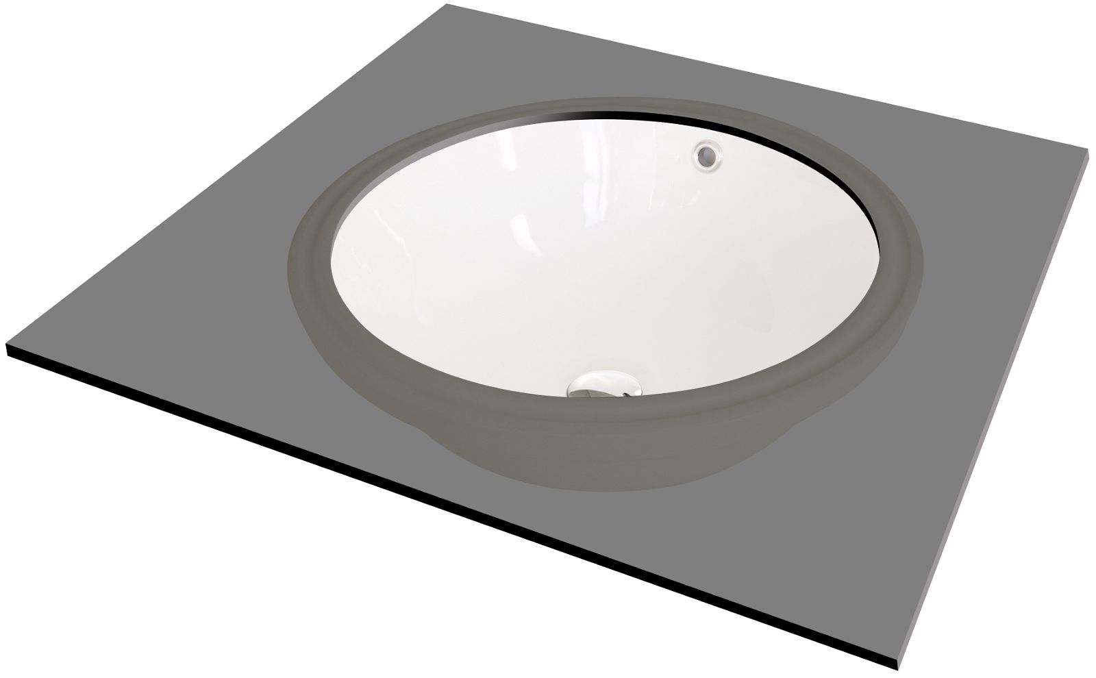 Ceramic washbasin, undermount - CGA_6U3U - Główne zdjęcie produktowe