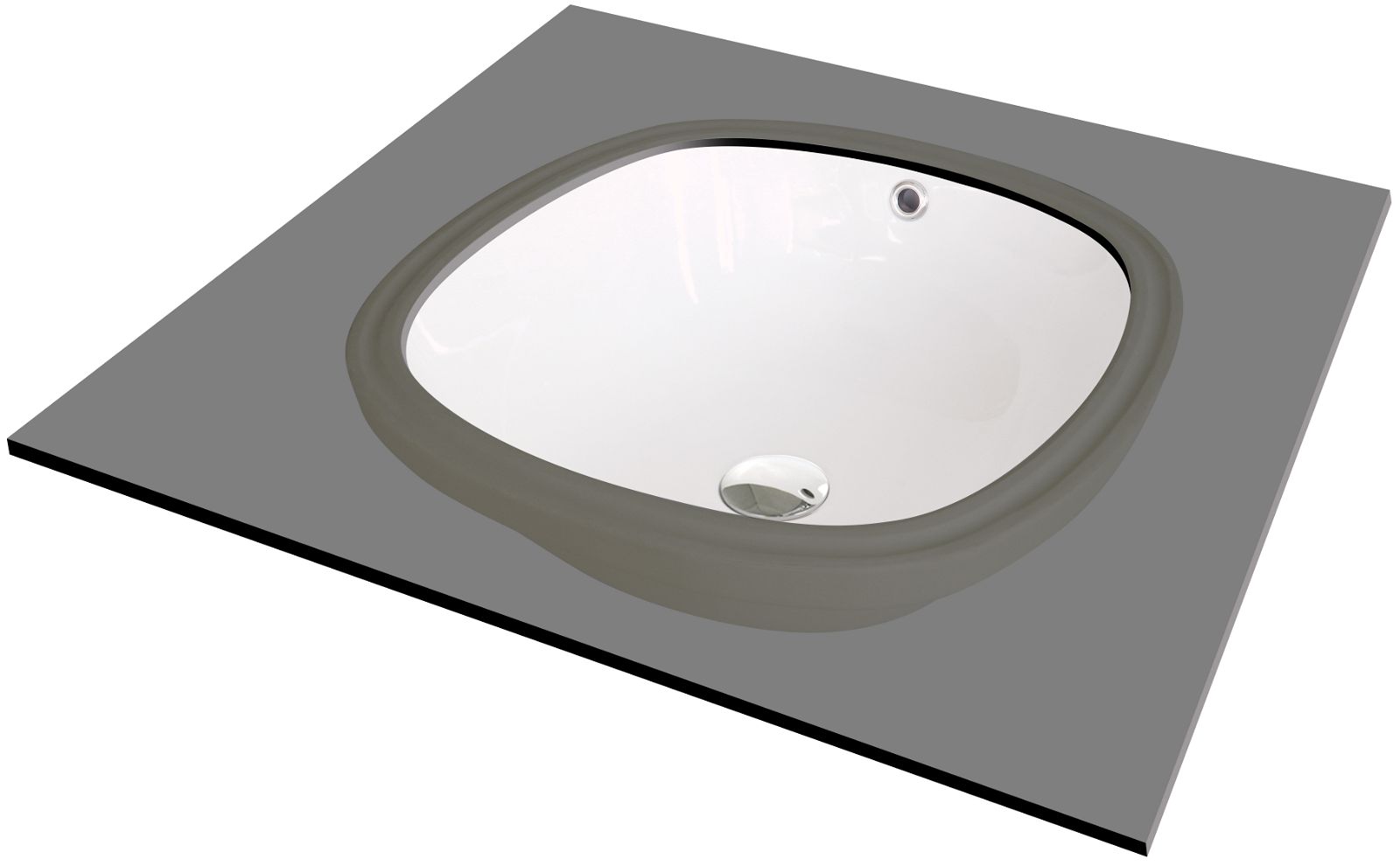 Ceramic washbasin, undermount - CGA_6U4U - Główne zdjęcie produktowe
