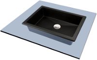 Granite washbasin, undermount/inset - CQR_NU5U - Zdjęcie produktowe