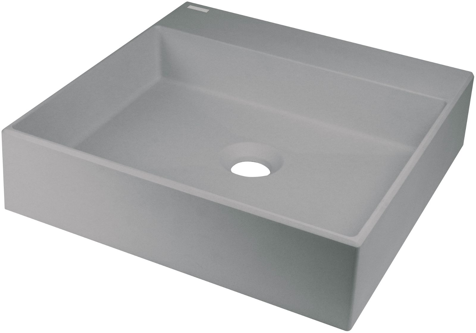 Granite washbasin, countertop - 400x400 mm - CQR_SU4S - Główne zdjęcie produktowe