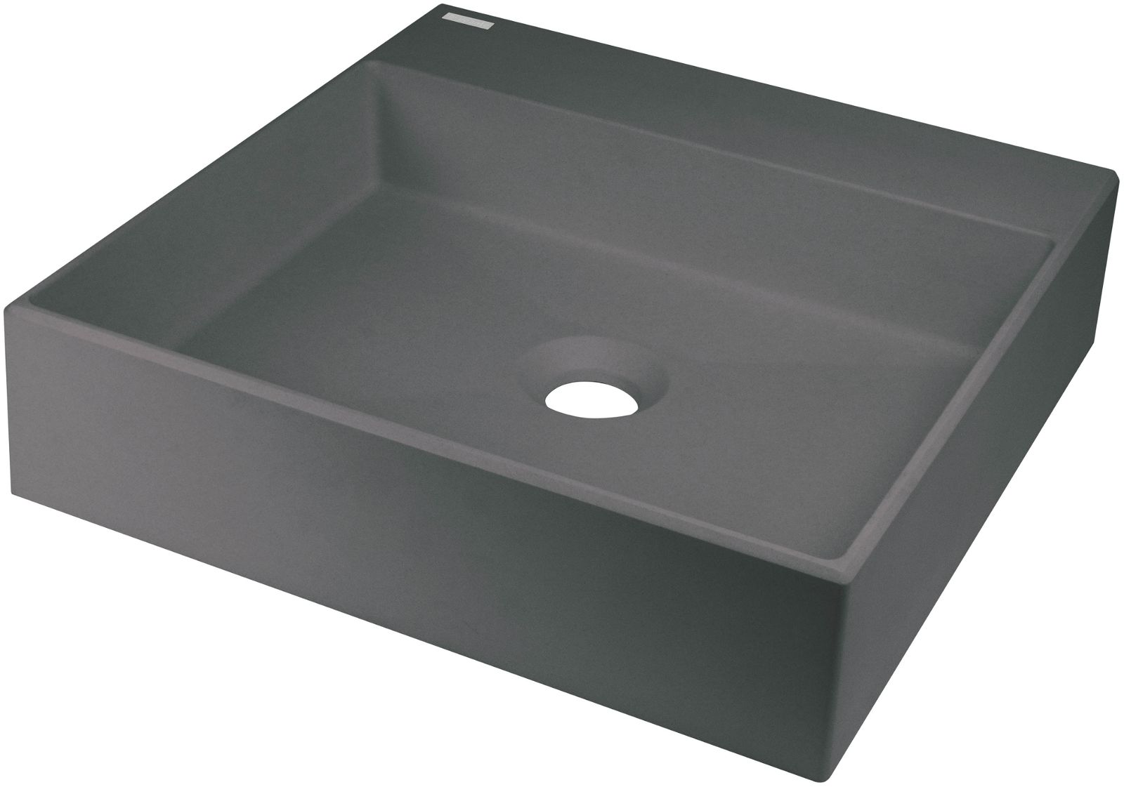 Granite washbasin, countertop - 400x400 mm - CQR_TU4S - Główne zdjęcie produktowe
