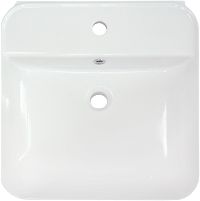 Ceramic washbasin, wall-mounted/countertop - CDY_6U5W - Zdjęcie produktowe