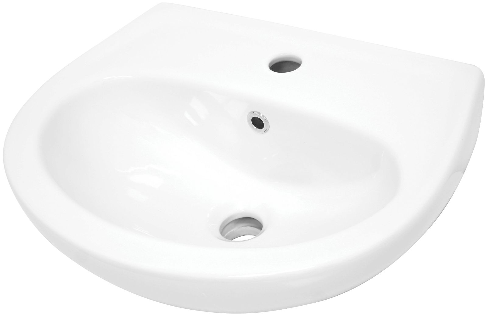 Ceramic washbasin, wall-mounted - CDJ_6U4W - Główne zdjęcie produktowe