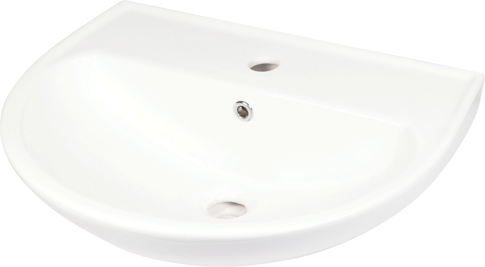 Ceramic washbasin, wall-mounted - CDJ_6U5W - Główne zdjęcie produktowe