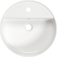 Ceramic washbasin, countertop, with tap shelf - CGR_6U4B - Zdjęcie produktowe