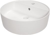 Ceramic washbasin, countertop, with tap shelf - CGR_6U4B - Główne zdjęcie produktowe