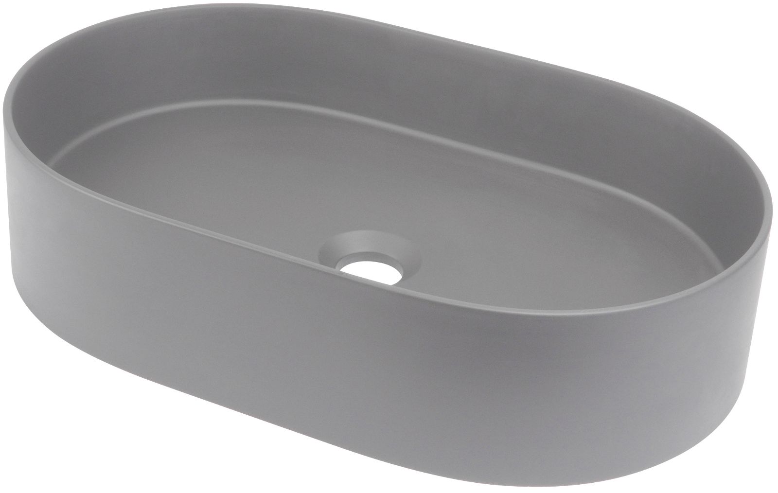 Granite washbasin, countertop, oval - CQS_SU6S - Główne zdjęcie produktowe