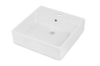 Ceramic washbasin, countertop/wall-mounted - 50x50 cm - CDT_6U5S - Główne zdjęcie produktowe