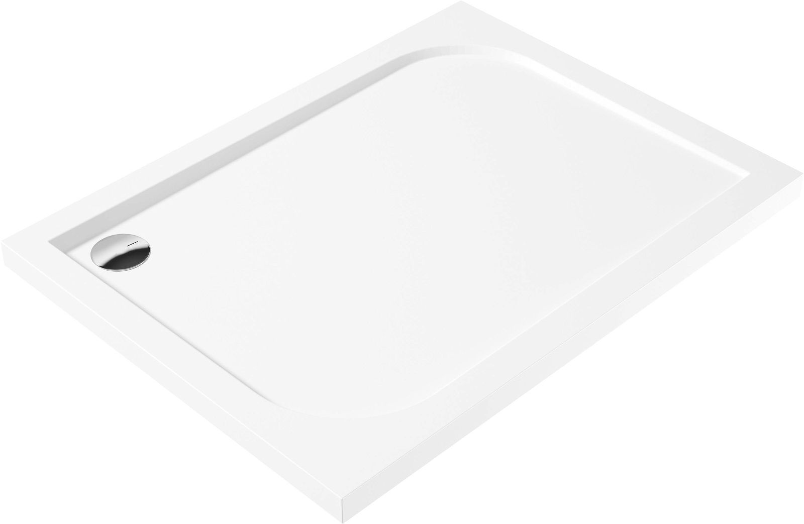 Acrylic shower tray, rectangular, 80x120 cm - KTK_044B - Główne zdjęcie produktowe