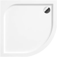 Acrylic shower tray, half round, 80x80 cm - KTK_052B - Zdjęcie produktowe