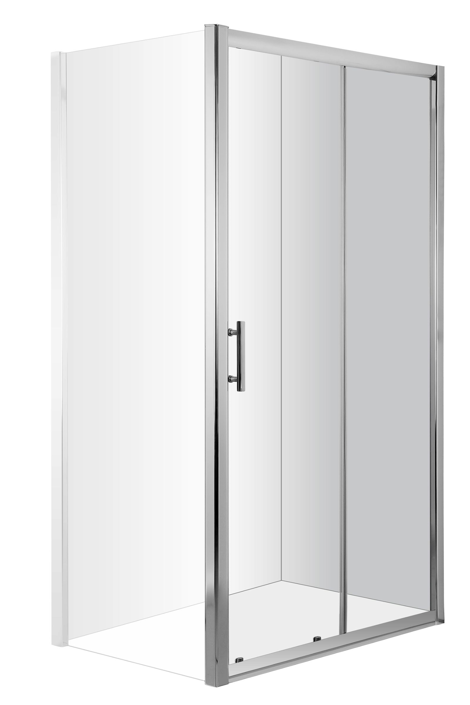 Drzwi prysznicowe wnękowe 160 cm - przesuwne - KTC_016P - Główne zdjęcie produktowe