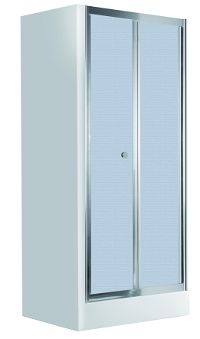 Shower doors, recessed, 90 cm - foldable - KTL_621D - Główne zdjęcie produktowe