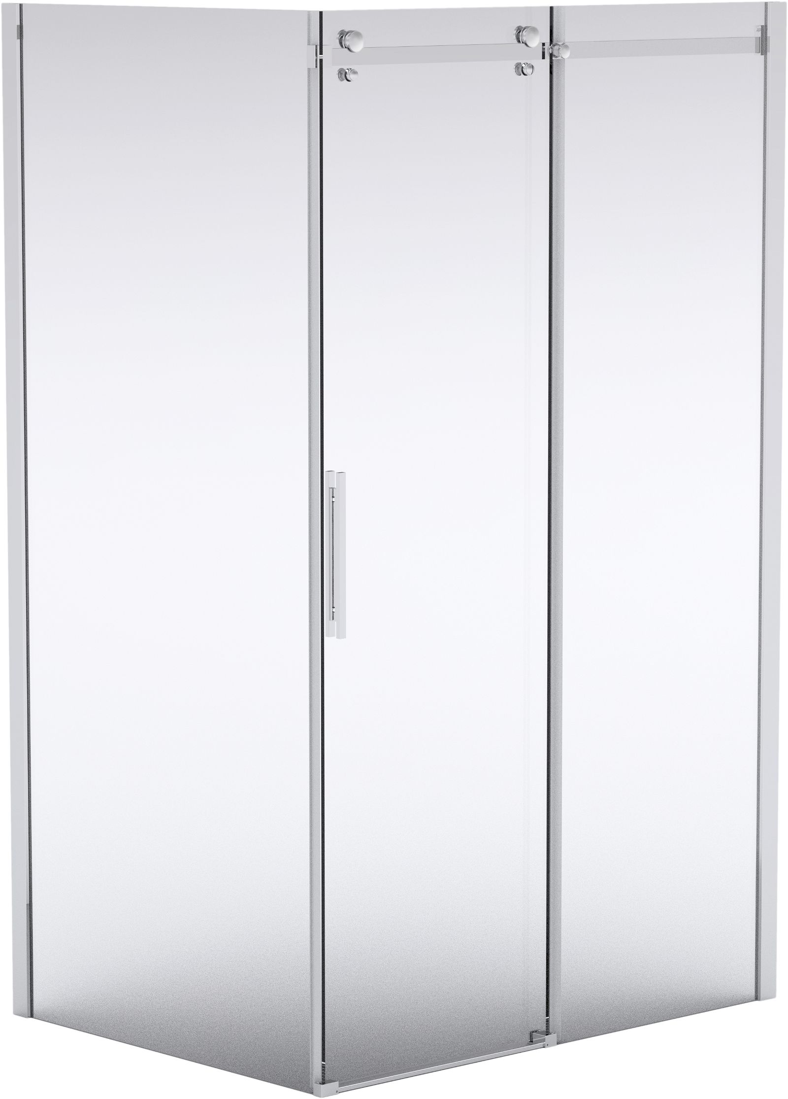 Drzwi prysznicowe wnękowe 100 cm - przesuwne - KQH_010P - Główne zdjęcie produktowe