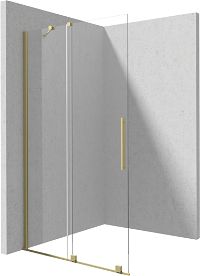 Shower wall, walk-in - sliding - KTJ_R30R - Główne zdjęcie produktowe