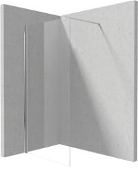 Shower wall / walk-in, Kerria Plus system, 100 cm - KTS_030P - Główne zdjęcie produktowe