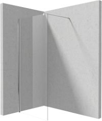Shower wall / walk-in, Kerria Plus system, 90 cm - KTS_039P - Główne zdjęcie produktowe