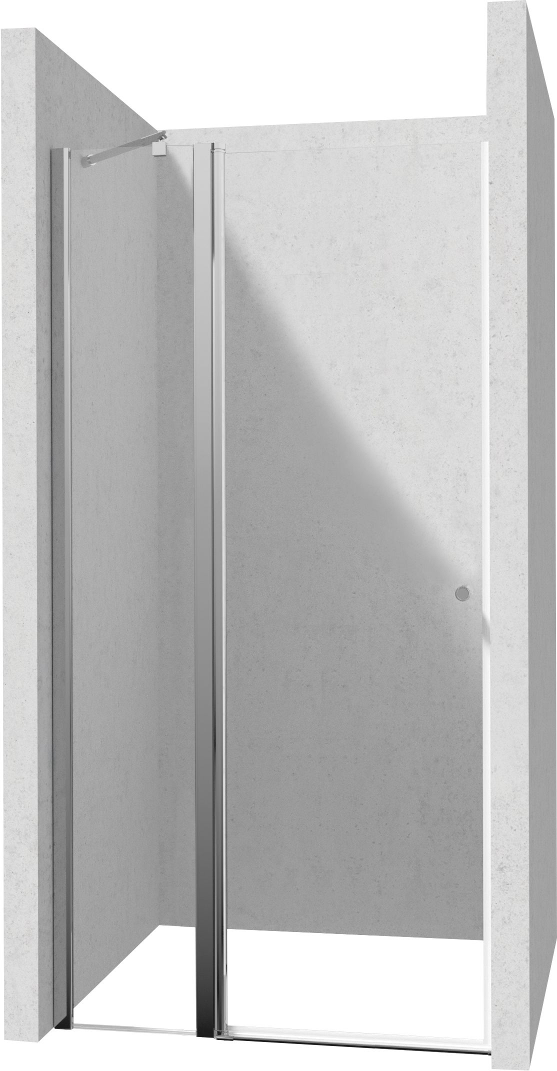 Drzwi prysznicowe 120 cm - uchylne - KTSU045P - Główne zdjęcie produktowe