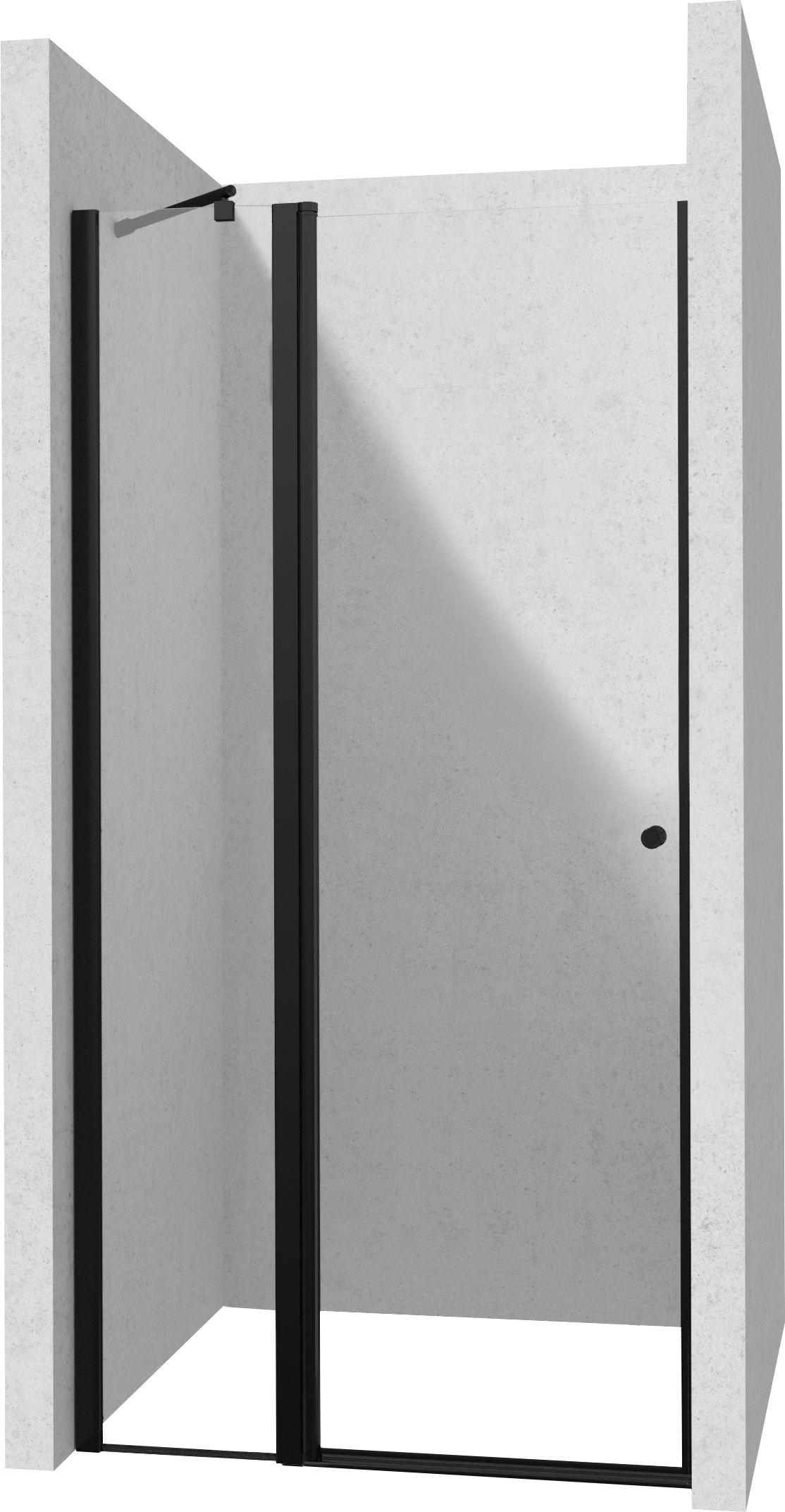 Shower doors, 120 cm - hinged - KTSUN45P - Główne zdjęcie produktowe