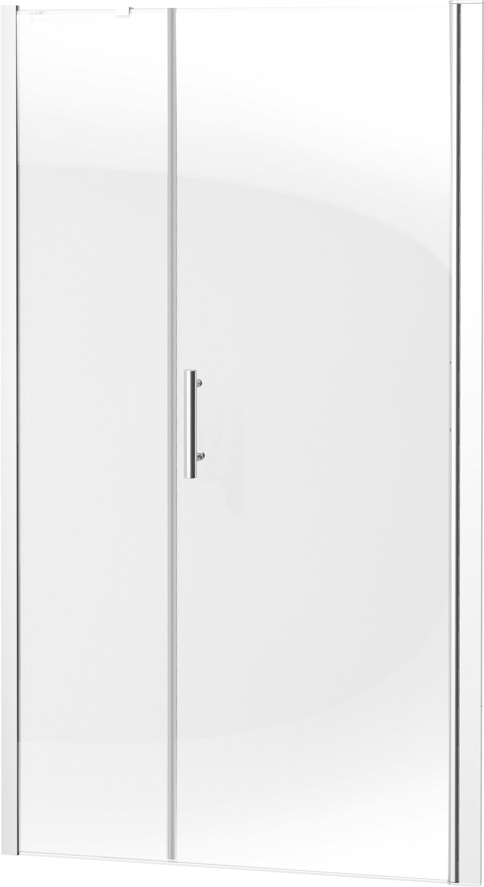 Shower doors, recessed, 100 cm - hinged - KTM_012P - Główne zdjęcie produktowe