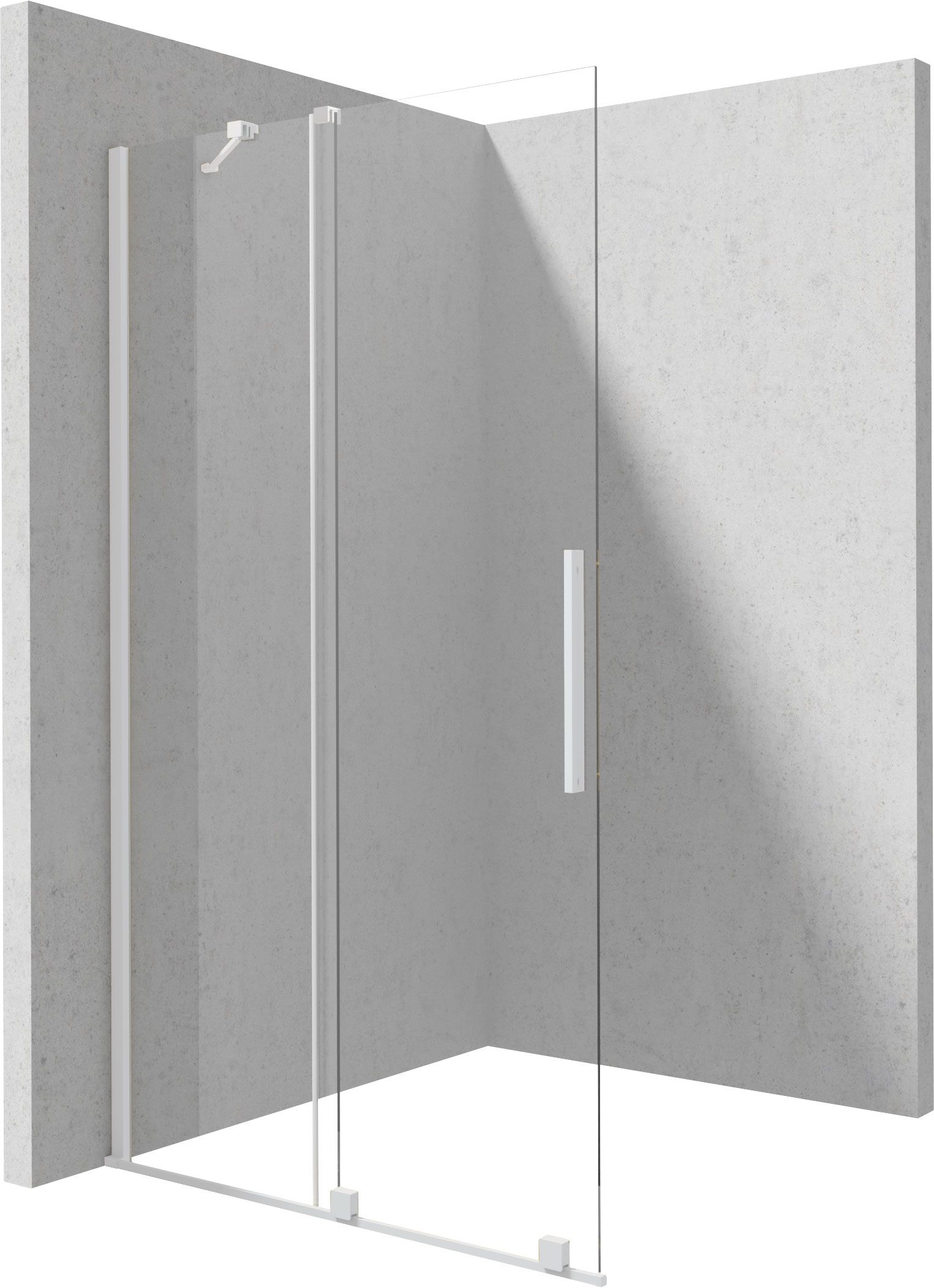 Shower wall, walk-in - sliding - KTJ_A32R - Główne zdjęcie produktowe